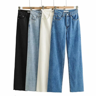 High Raise Wide Jeans