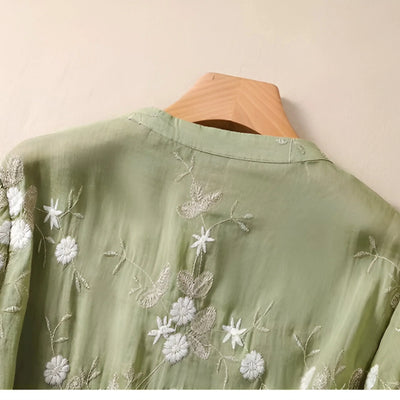 Embroidered Cotton Top