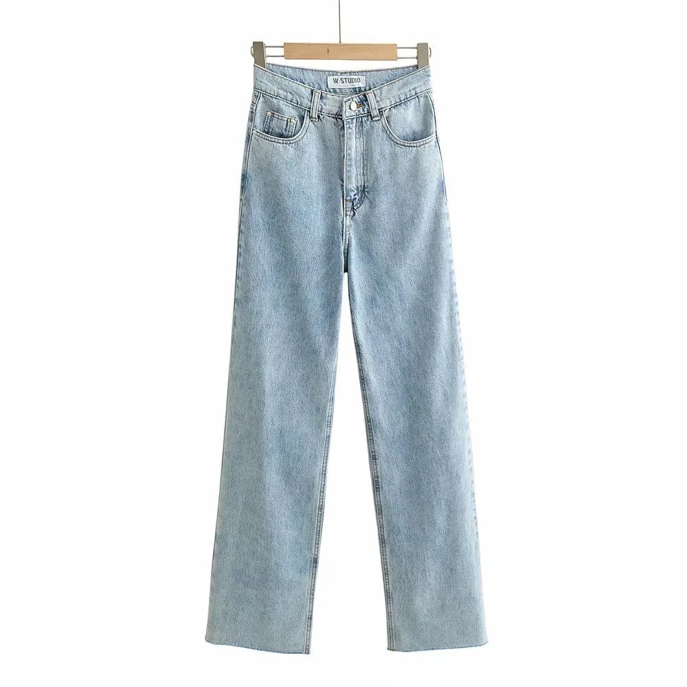 High Raise Wide Jeans