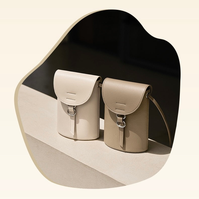 Genuine Leather Mini Crossbody Phone Bag