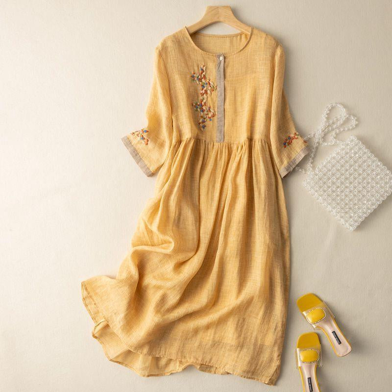 Sienna | Linen Dress