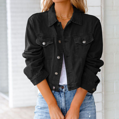 Delilah | Cropped Denim Jacket