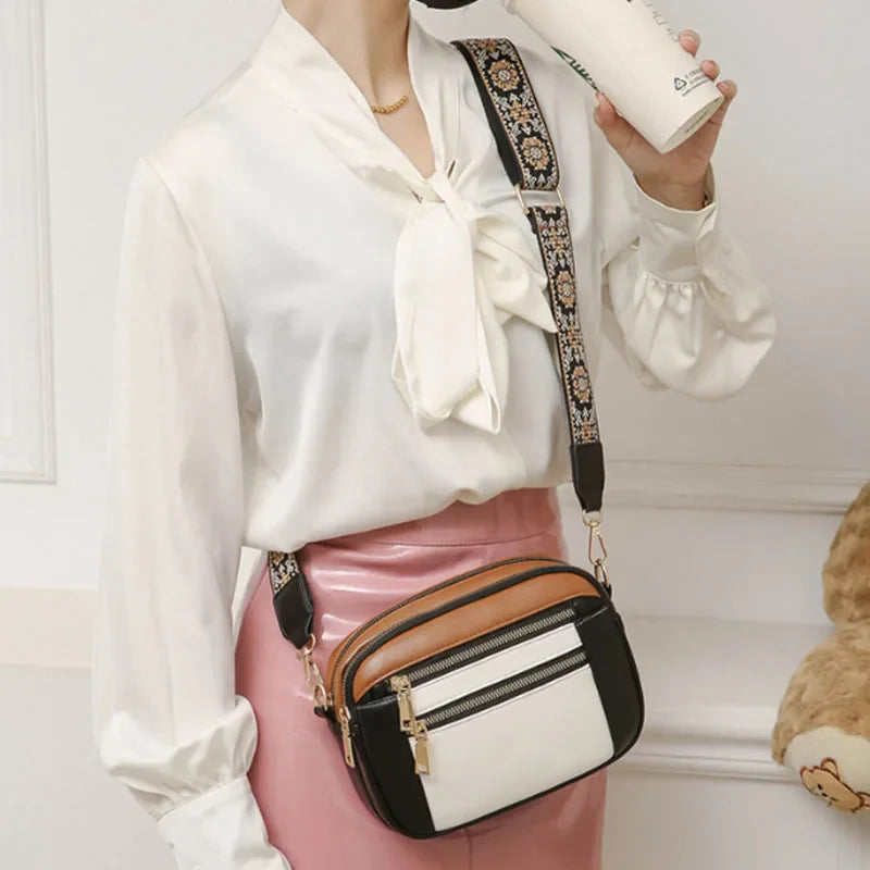 Violet | Refined Leather Shoulder Bag