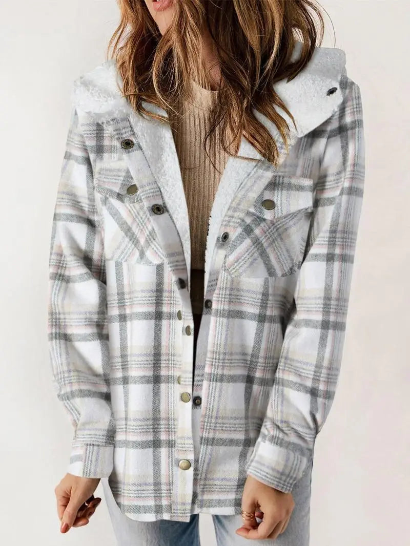 Esther | Cozy Plaid Fleece-Lined Jacket