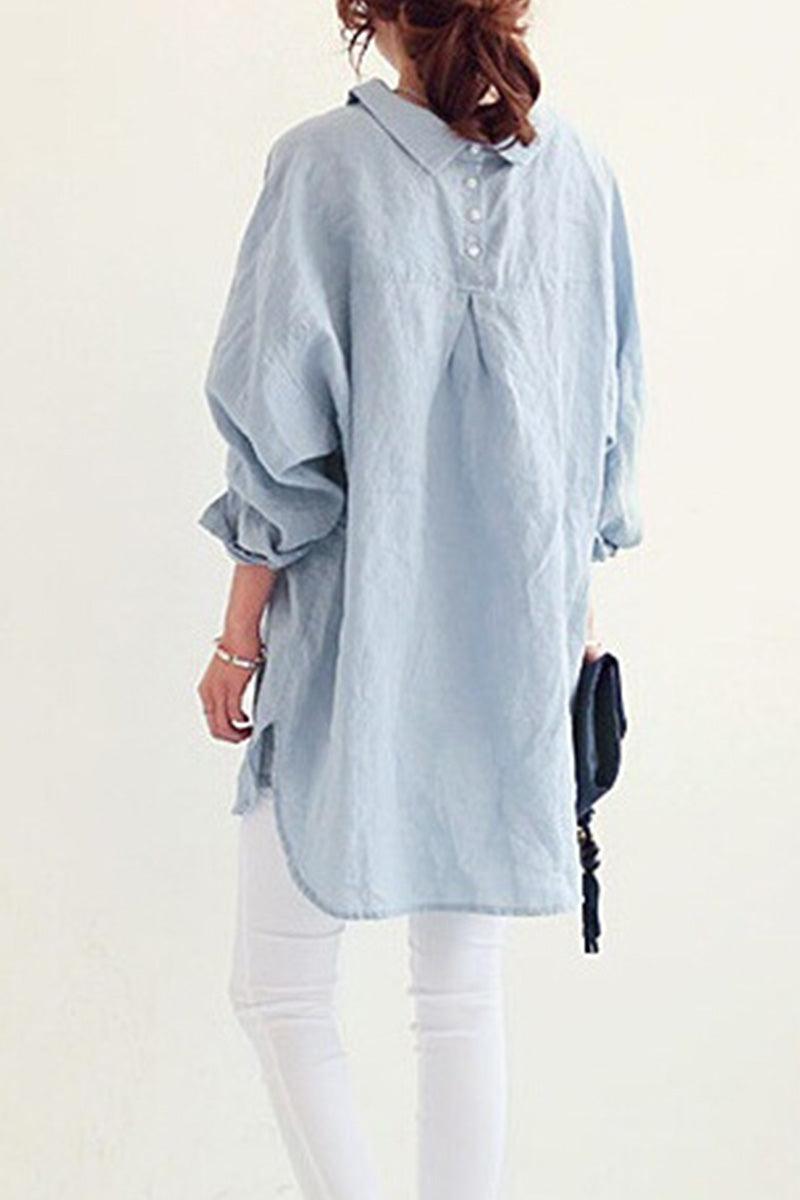 Evie | Oversized Linen Shirt
