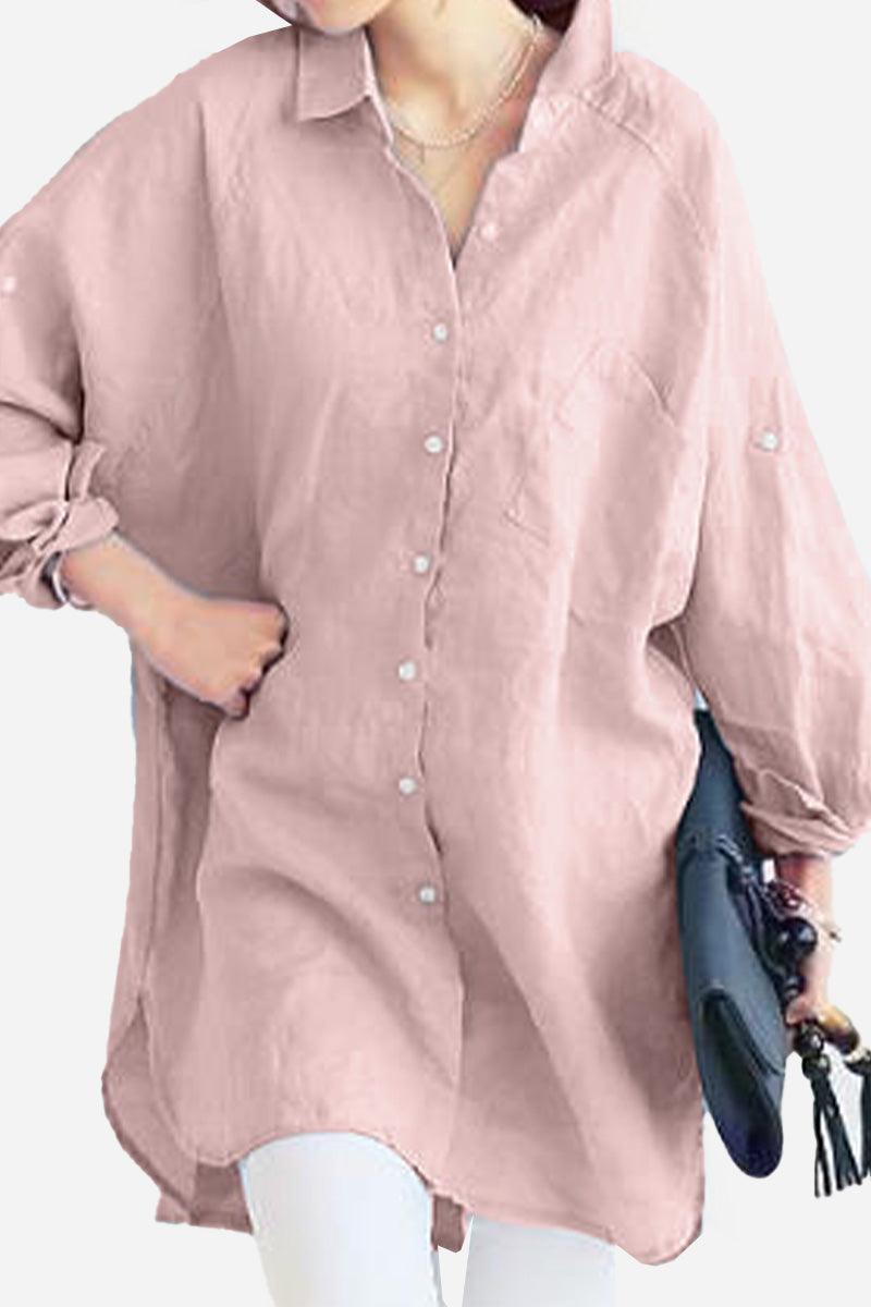 Evie | Oversized Linen Shirt