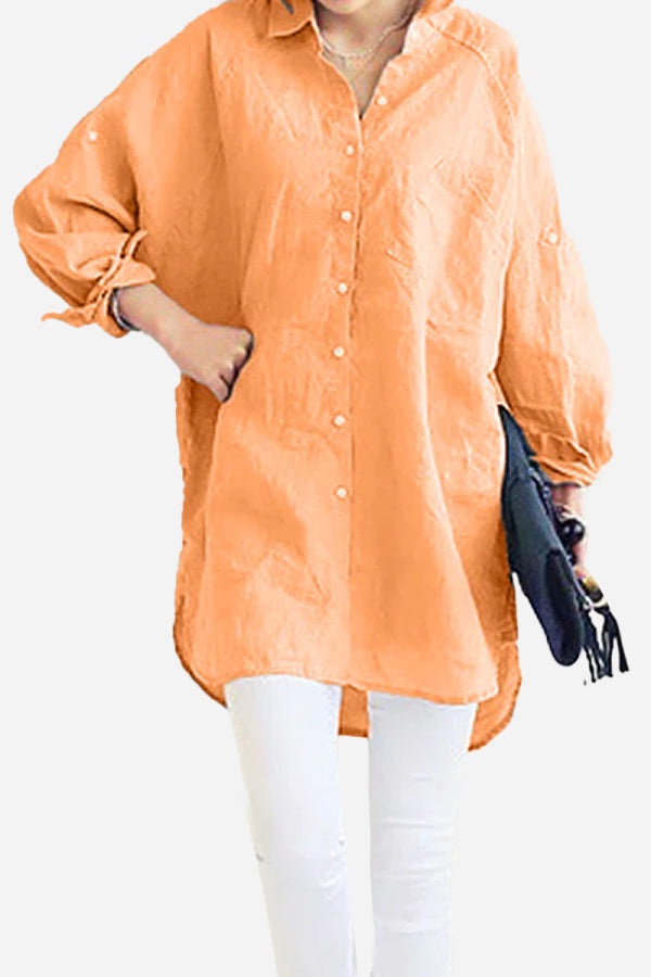 Evie | Oversized Linen Shirt